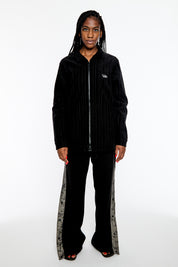 Volto Pinstripe Cordo Shirt Jacket by Volto Santo