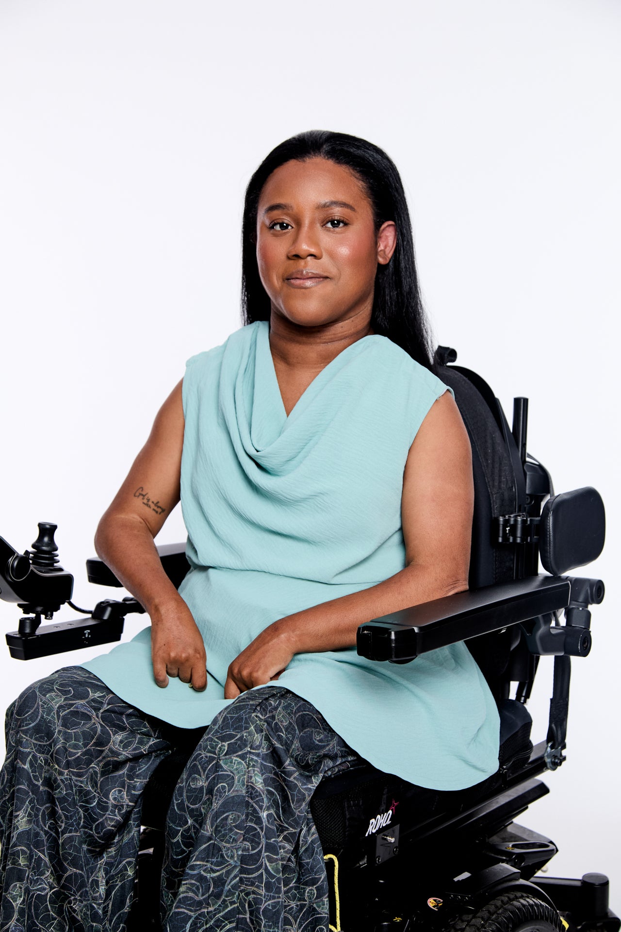 Adaptive Cowl Neck Top with Snaps by Vertige Adaptive